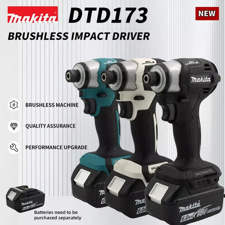 Makita Drill DTD173 Cordless Impact Driver Brushless Motor Electric-Only Tool