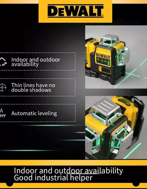 Load image into Gallery viewer, DeWalt DW089LG 12V Green Line 3 x 360 Laser Level Laser + battery + charger
