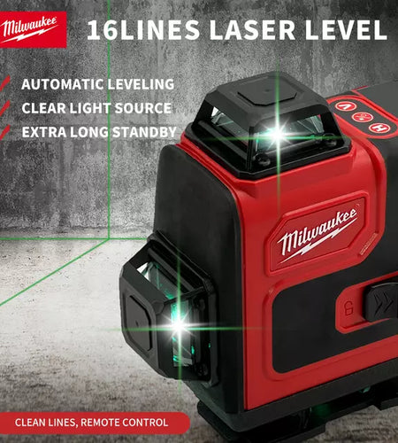 Milwaukee 16 Lines 4D Laser Self-Level 360° cross-line laser